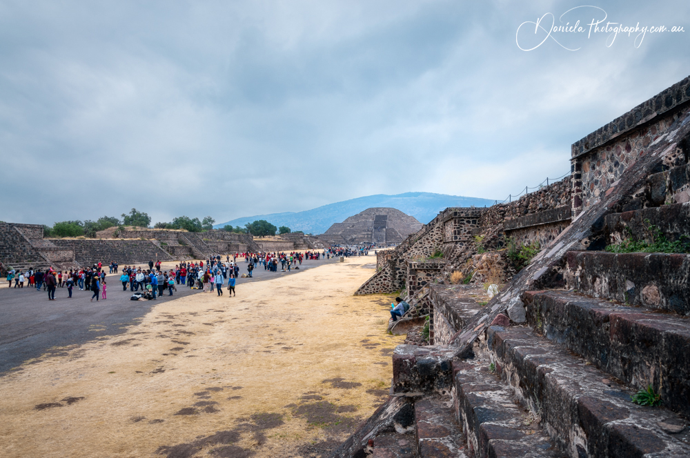 Teotihuacán Avenue of the Dead  ancient ruins in Central Mexico